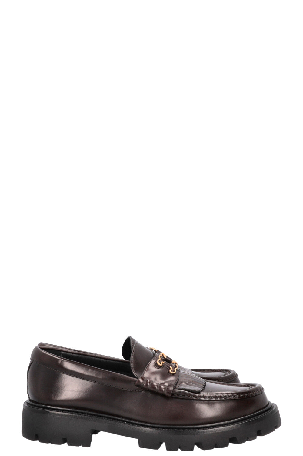 CELINE Margaret Shadow Triomphe Loafers Brown
