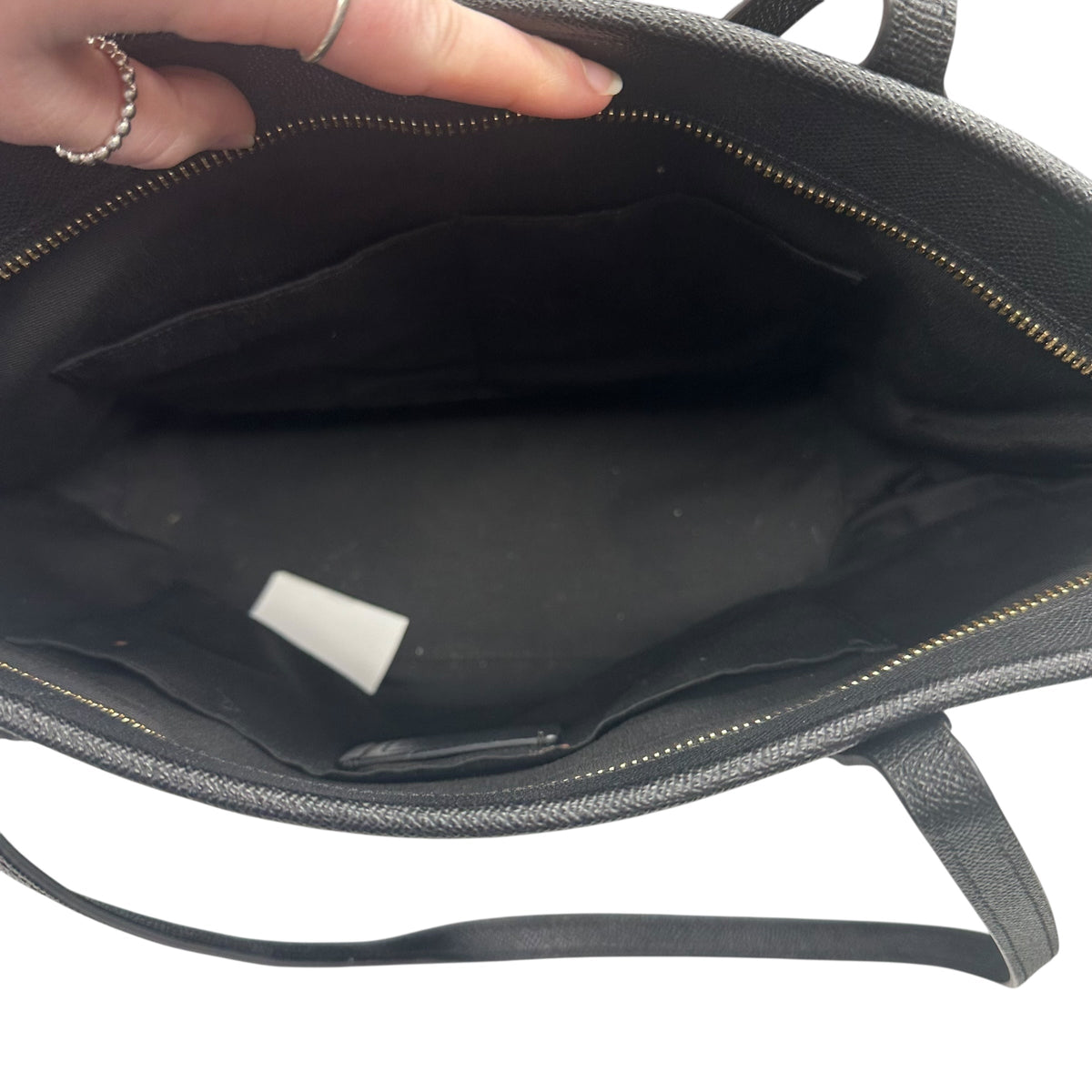 Handbag Designer By Coach In Black, Size:Medium