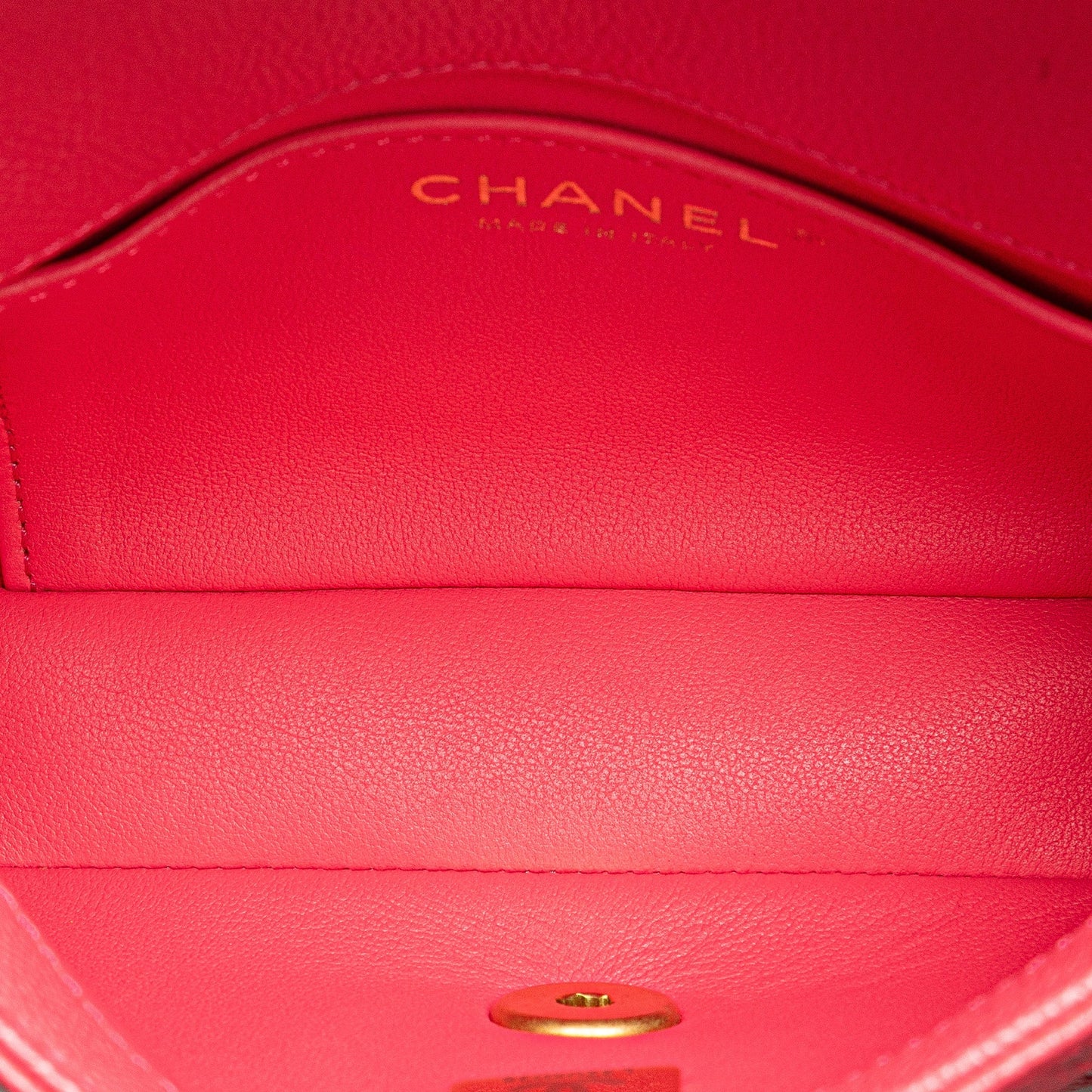 Pink Chanel Mini Quilted Caviar Sweetheart Flap Crossbody Bag