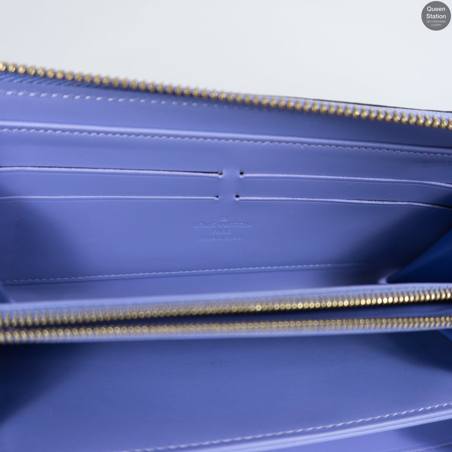 Louis-vuitton Zippy Wallet Purple Vernis Leather