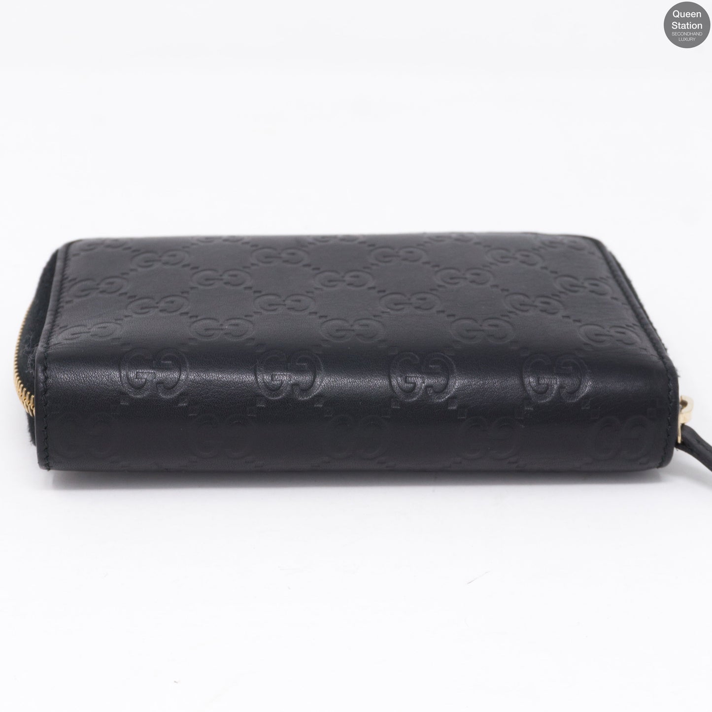Zip Around Coin Wallet Black Leather