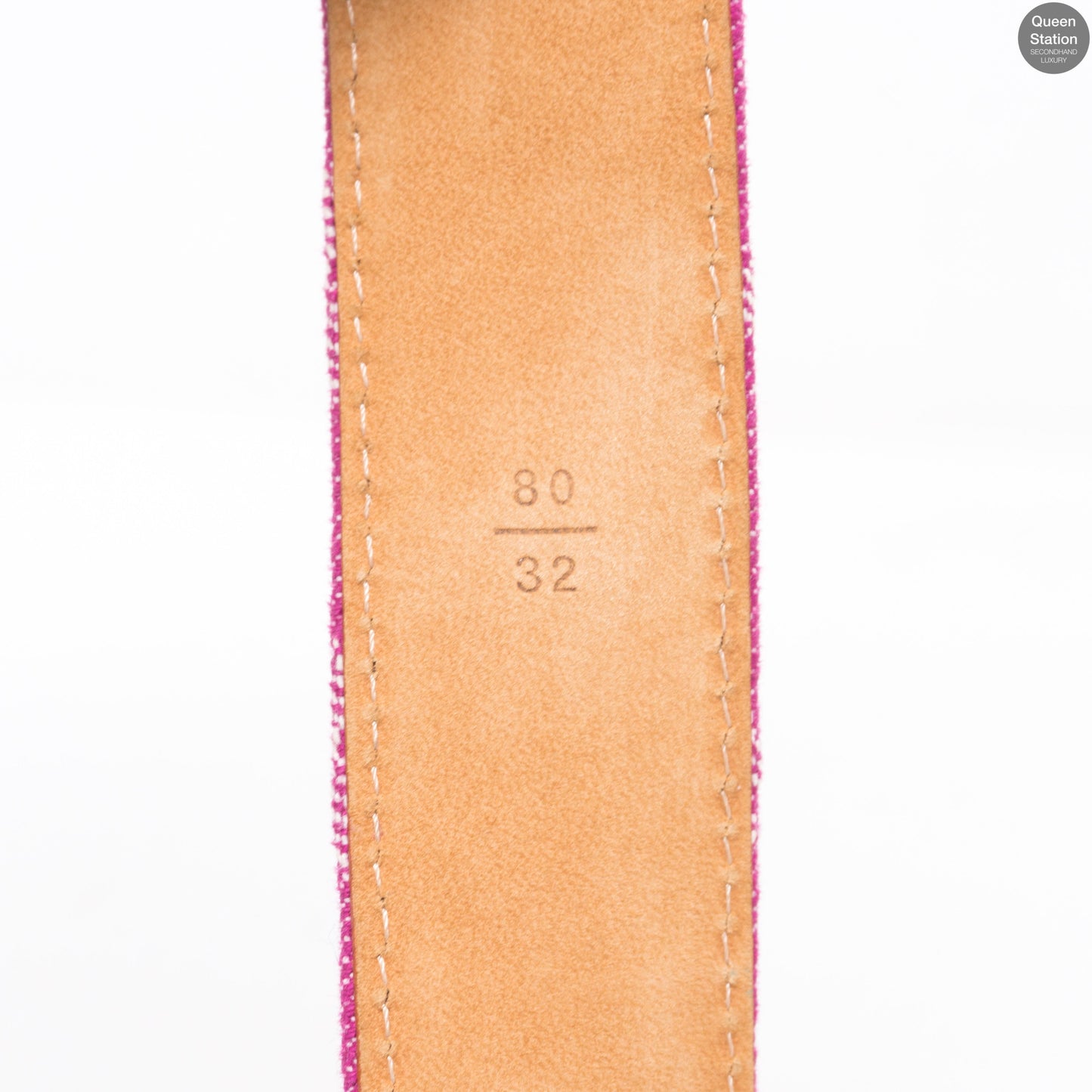 Louis-vuitton Monogram Belt Pink Denim 80 cm