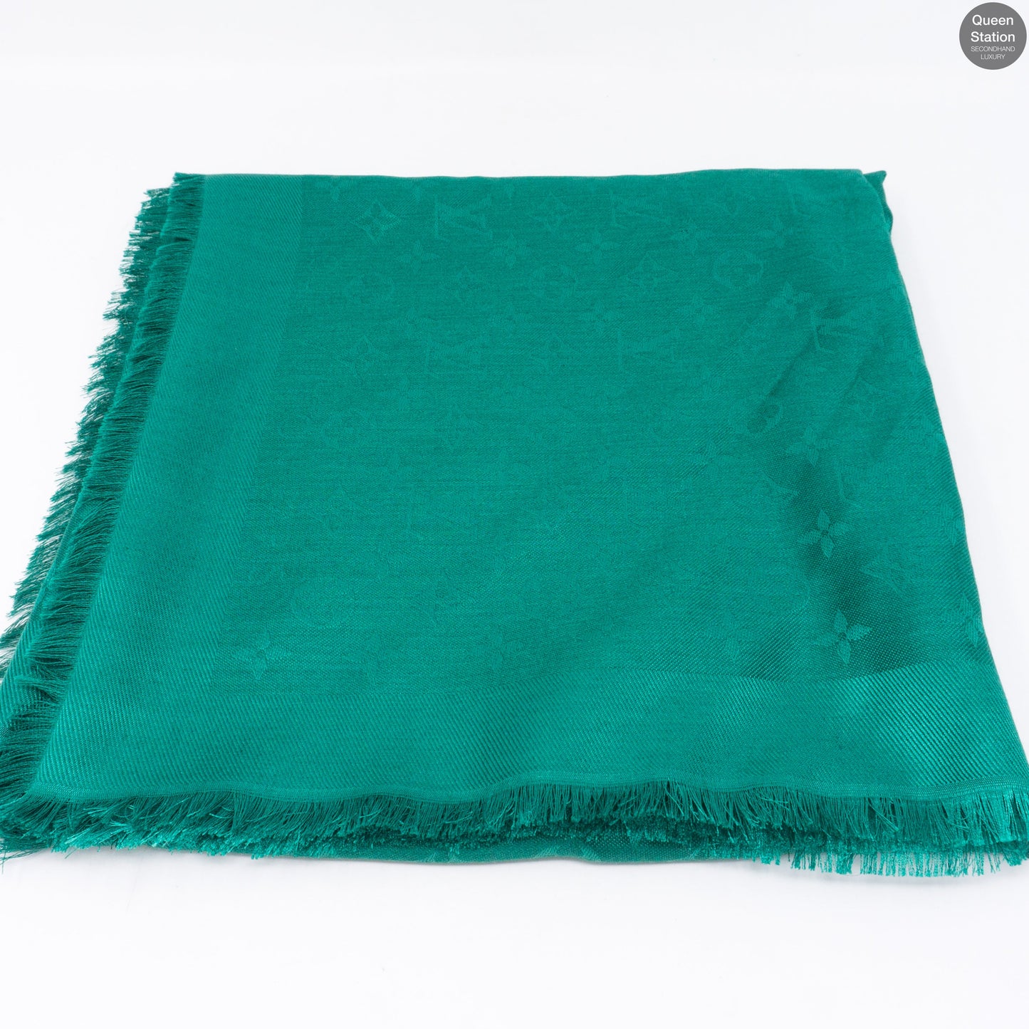 Louis-vuitton Green Monogram Shawl