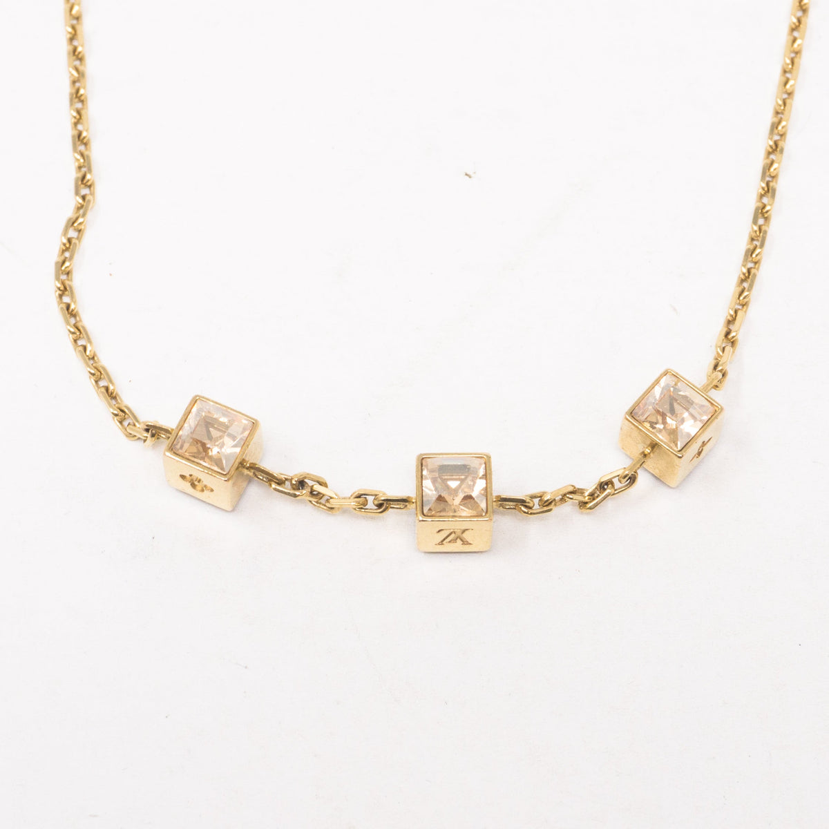 Louis-vuitton Swarovski Crystal Gamble Necklace
