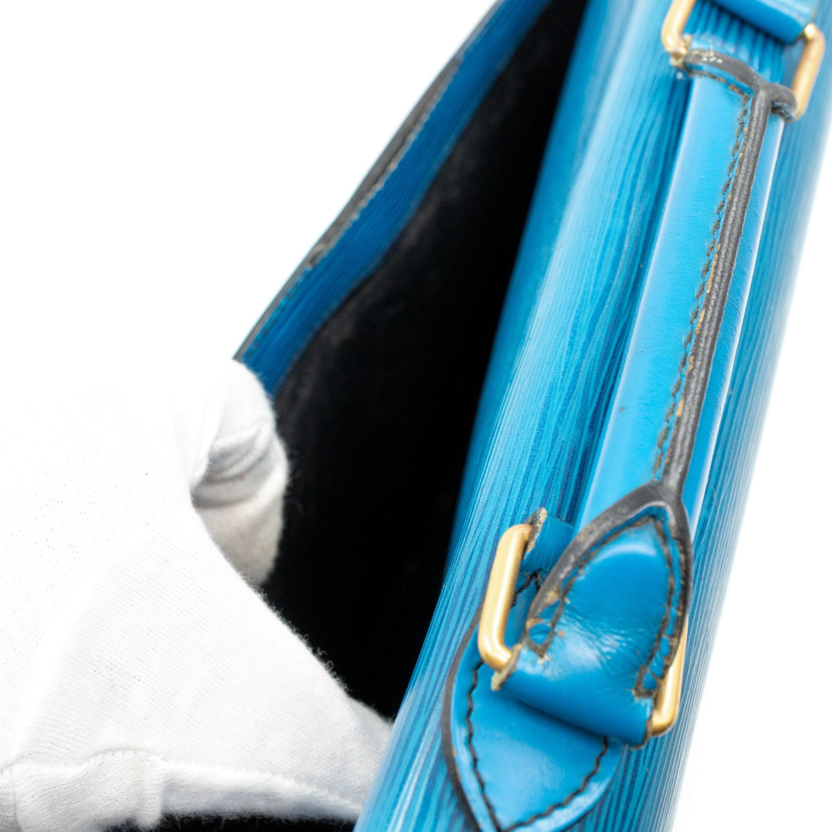 Louis-vuitton Serviette Ambassadeur Blue Epi Leather