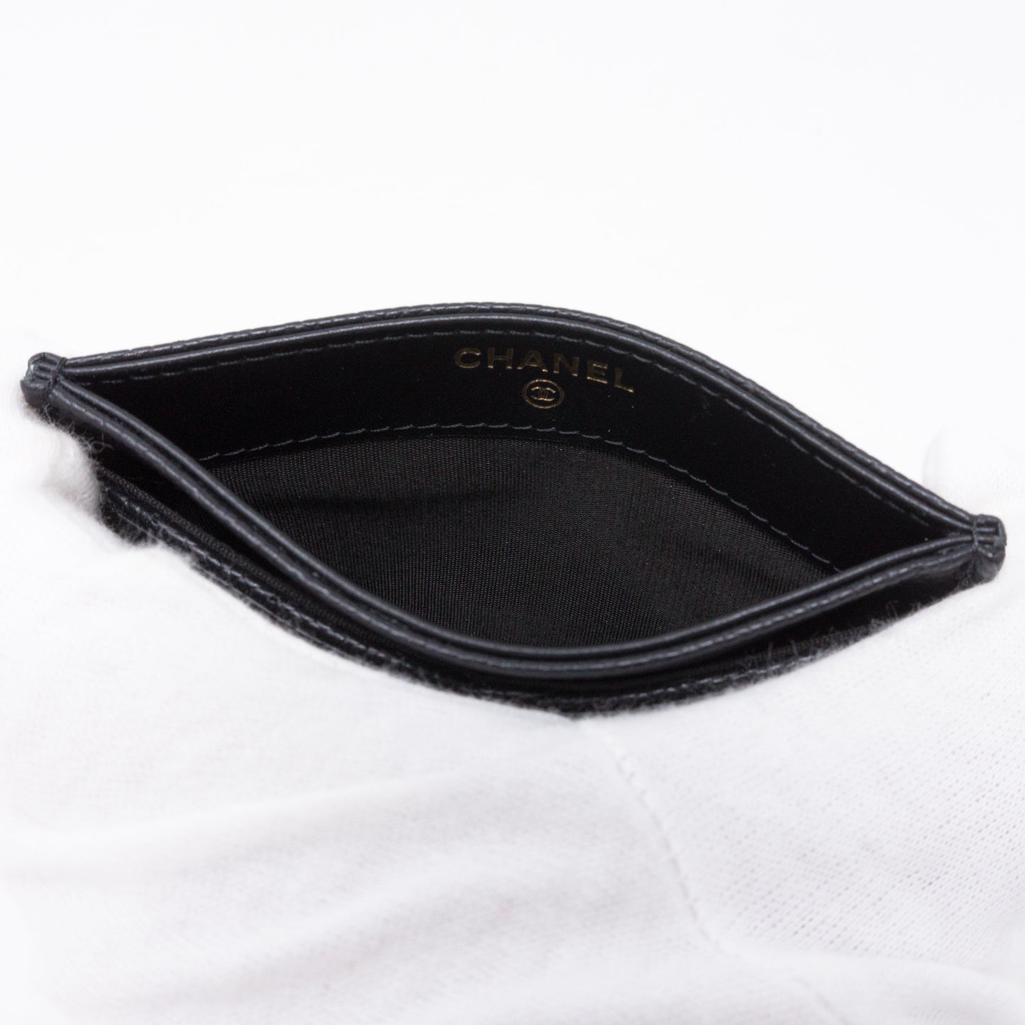 Holder CC Filigree Black Caviar Leather
