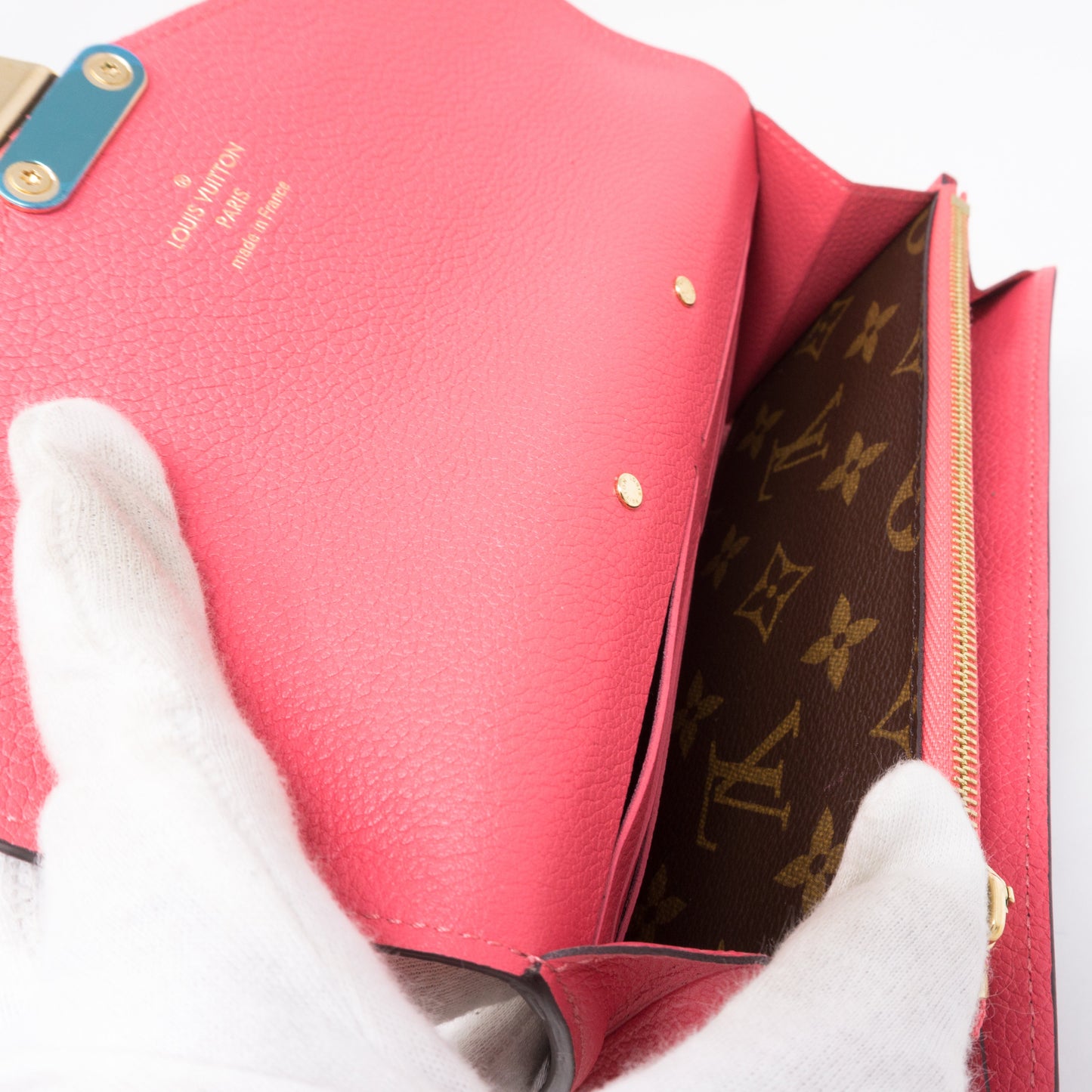 Louis-vuitton Pallas Wallet Monogram Pink Leather