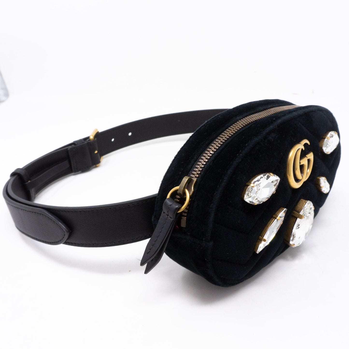 GG Marmont Matelasse Belt Bag Velvet