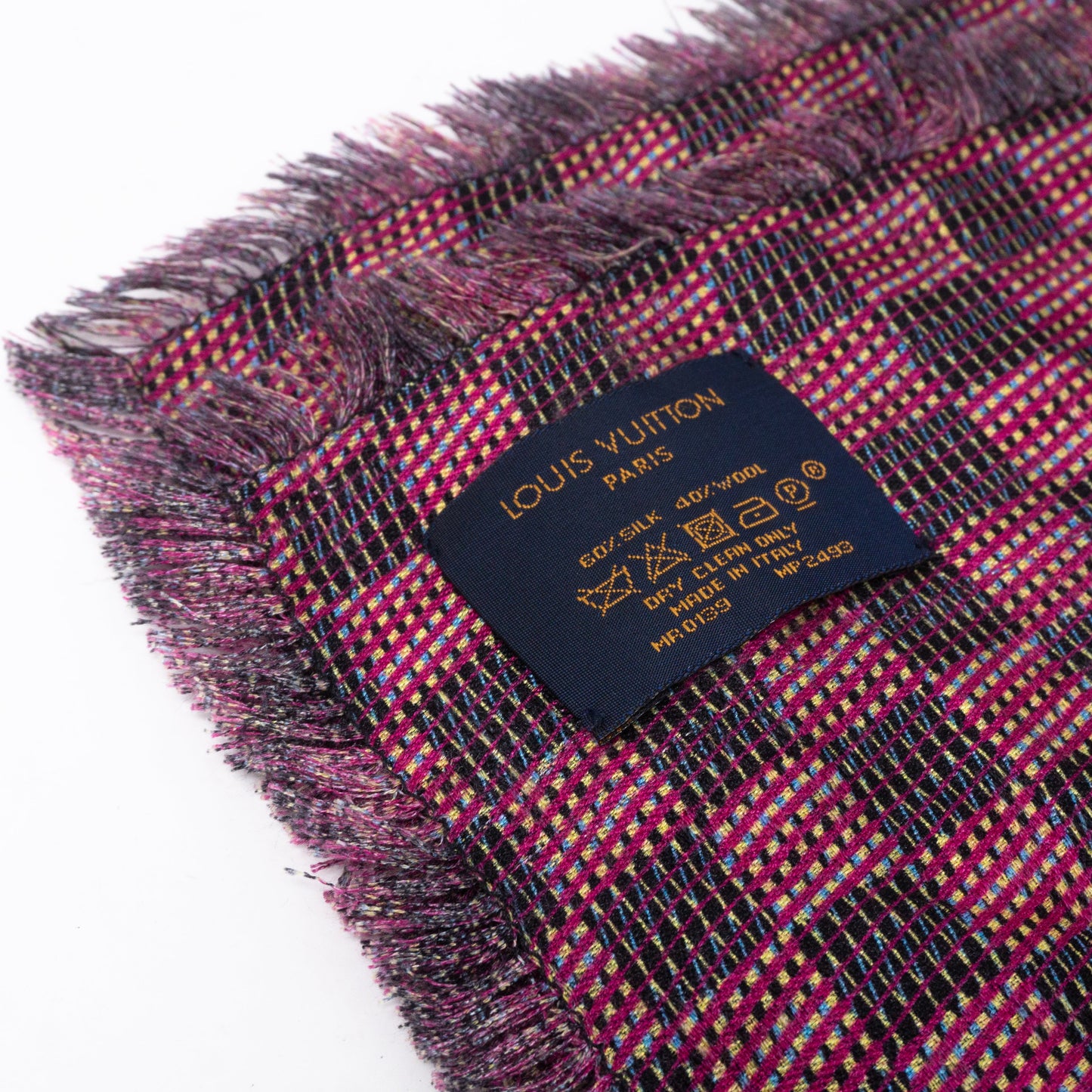 Louis-vuitton Monogram Damier Shawl Pop Pink