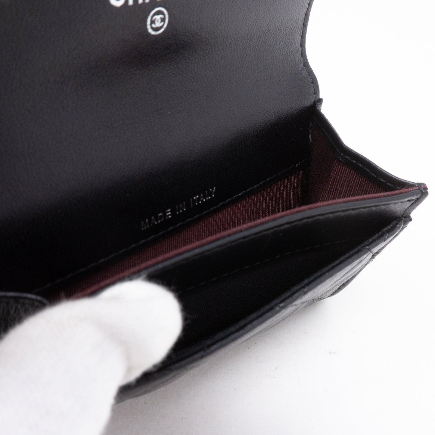 Classic Flap Case Black Lambskin