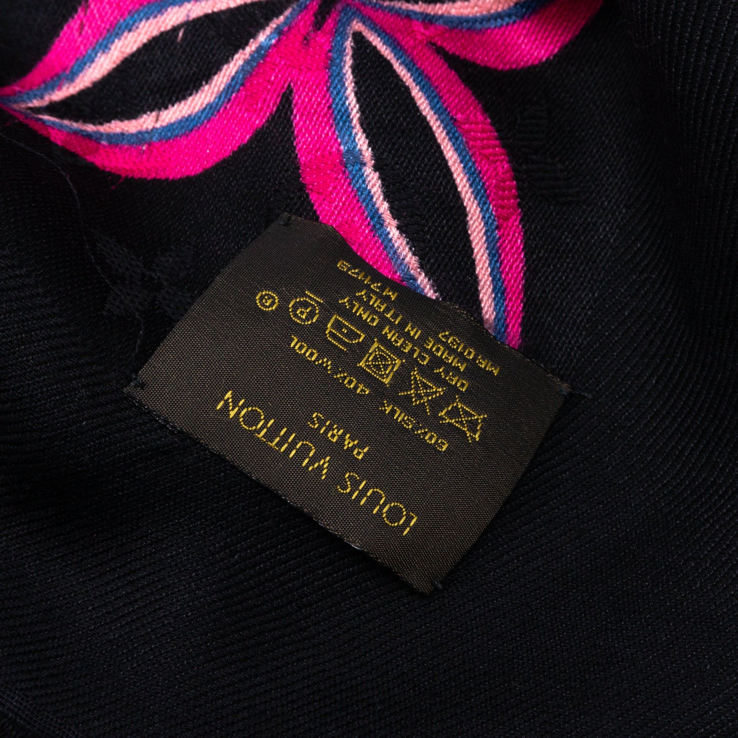 Louis-vuitton Monogram Shawl Flowergram Black