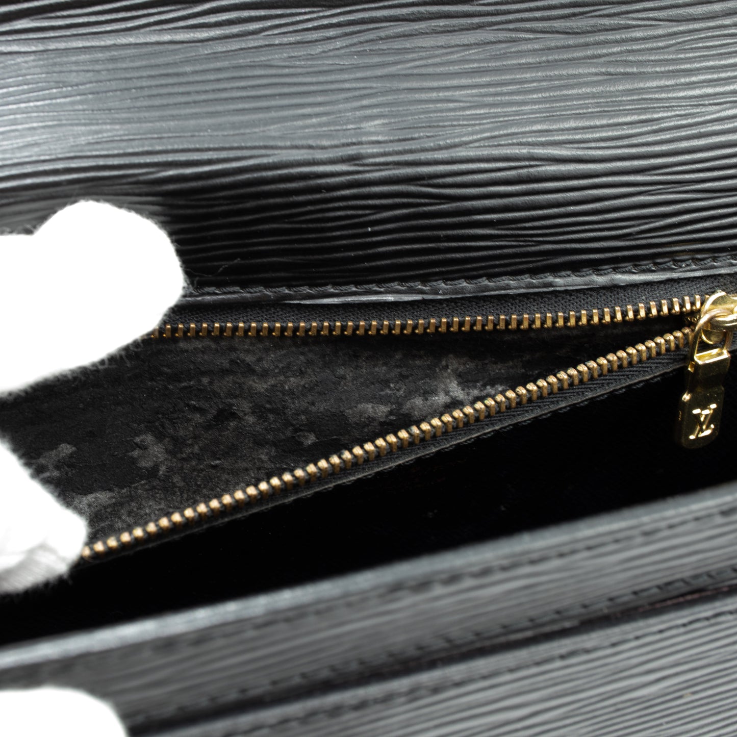 Louis-vuitton Dragonne Sellier Clutch Black Epi Leather