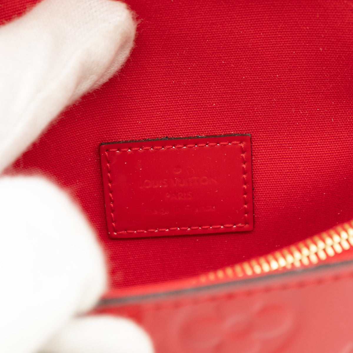 Louis-vuitton Lucie Pouch Vernis Cherry