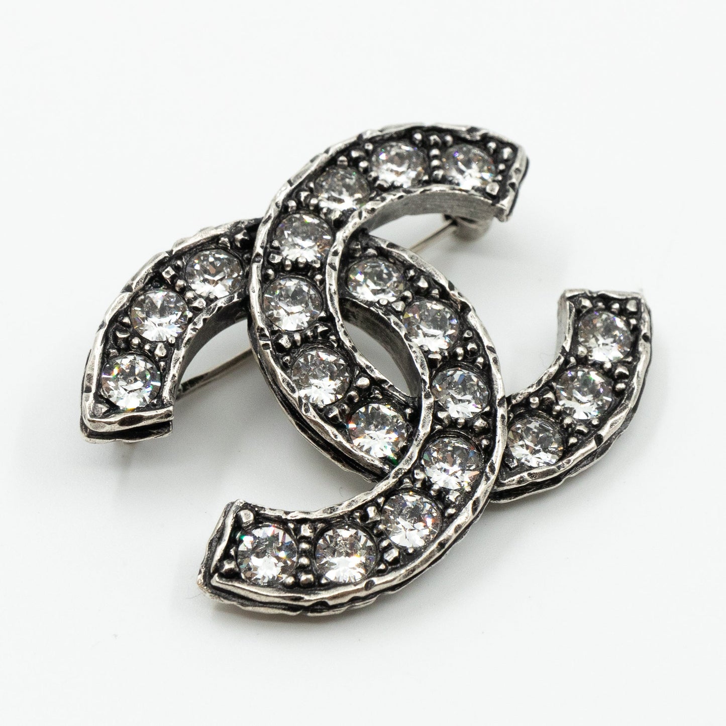 CC Brooch Crystal Ruthenium