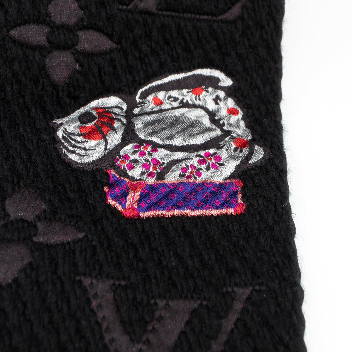 Louis-vuitton Logomania Superstition Scarf Black