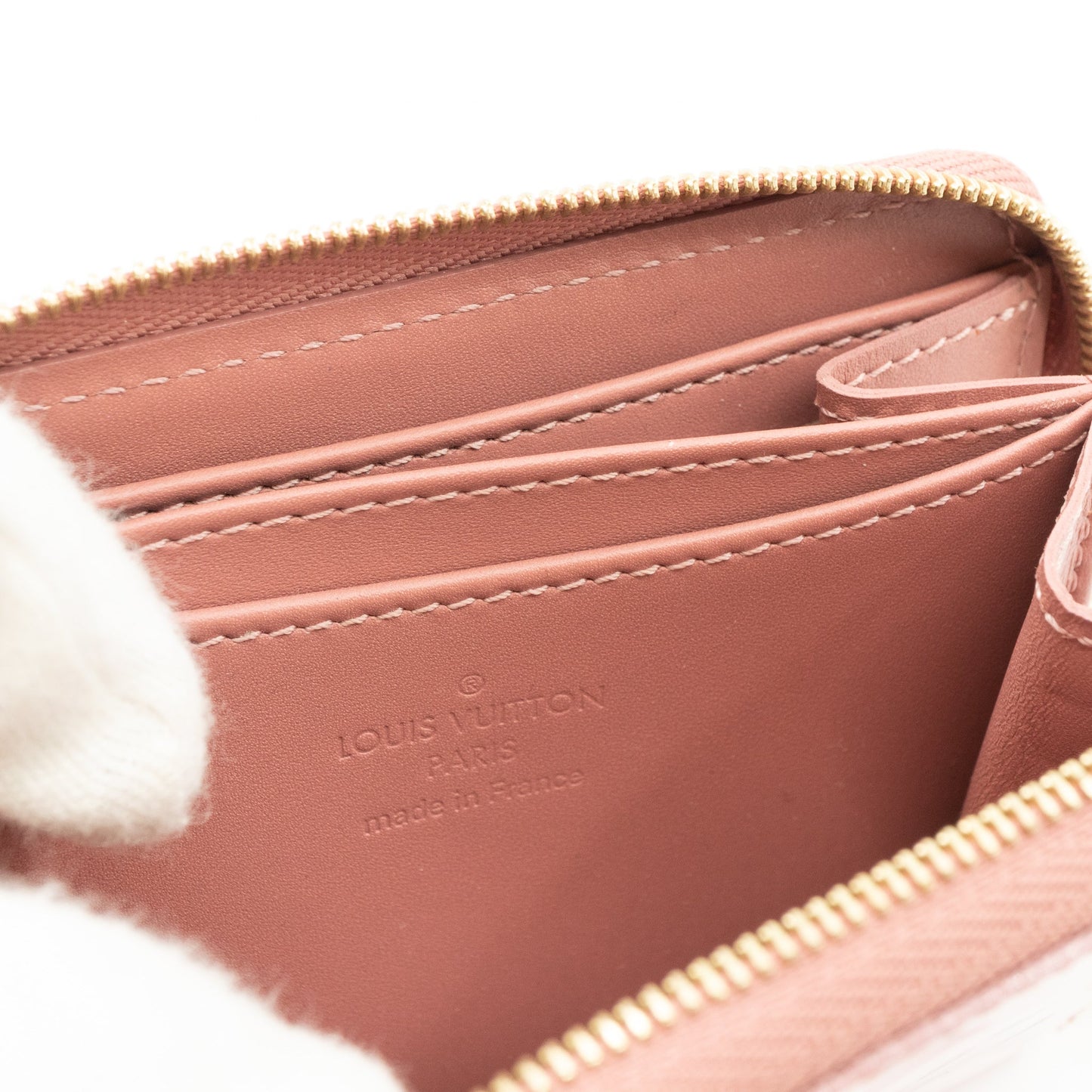 Louis-vuitton Zippy Coin Purse Vernis Ikat Rose Velours