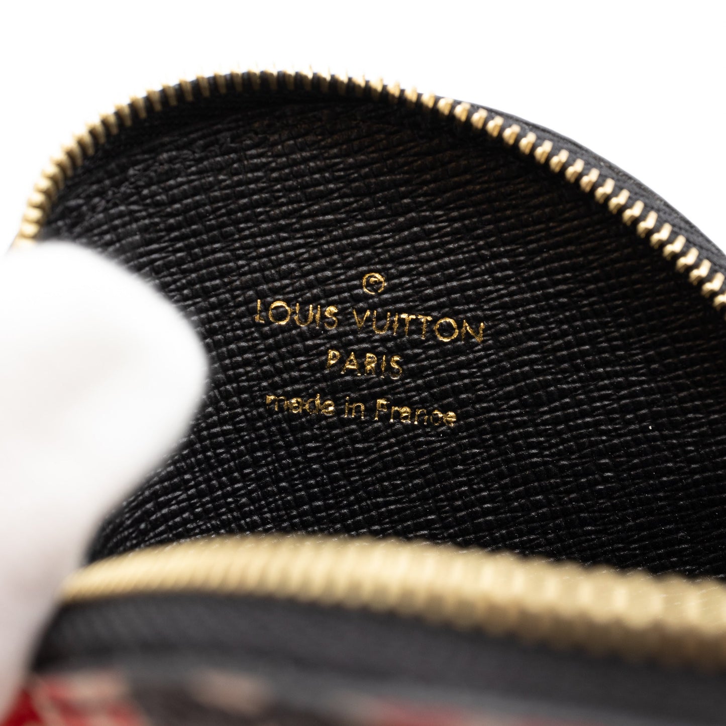 Louis-vuitton Round Coin Purse Crafty Cream & Red