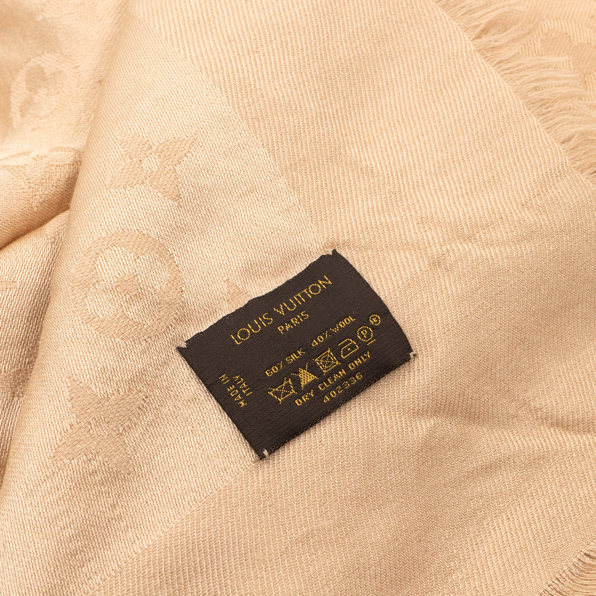 Louis-vuitton Monogram Shawl Beige