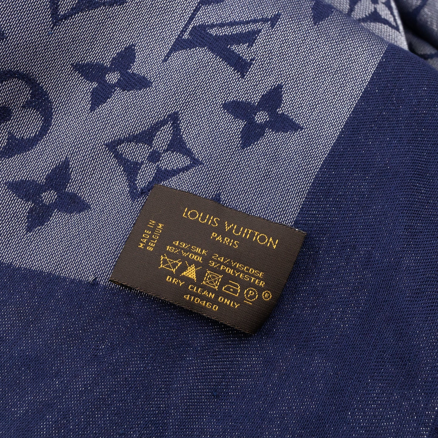Louis-vuitton Monogram Shine Shawl Blue