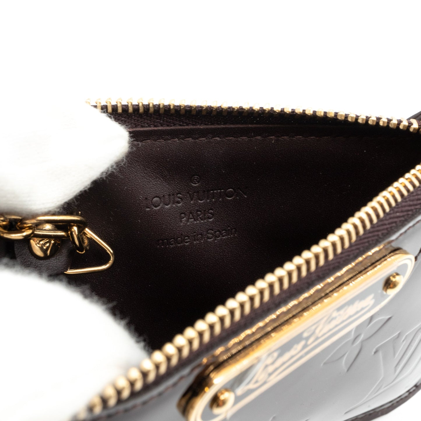 Louis-vuitton Key Pouch Vernis Amarante