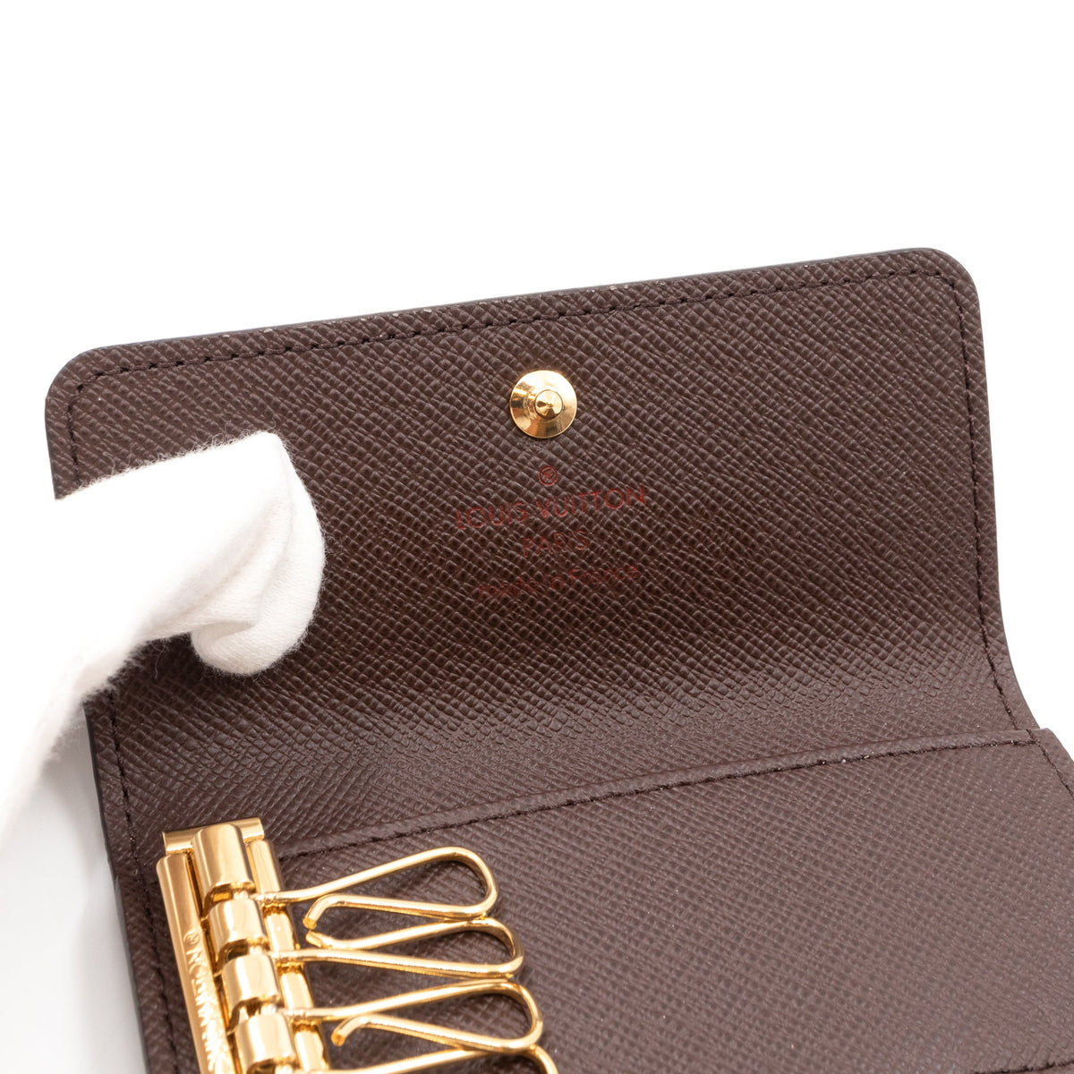 Louis-vuitton 4-Key Holder Damier Ebene