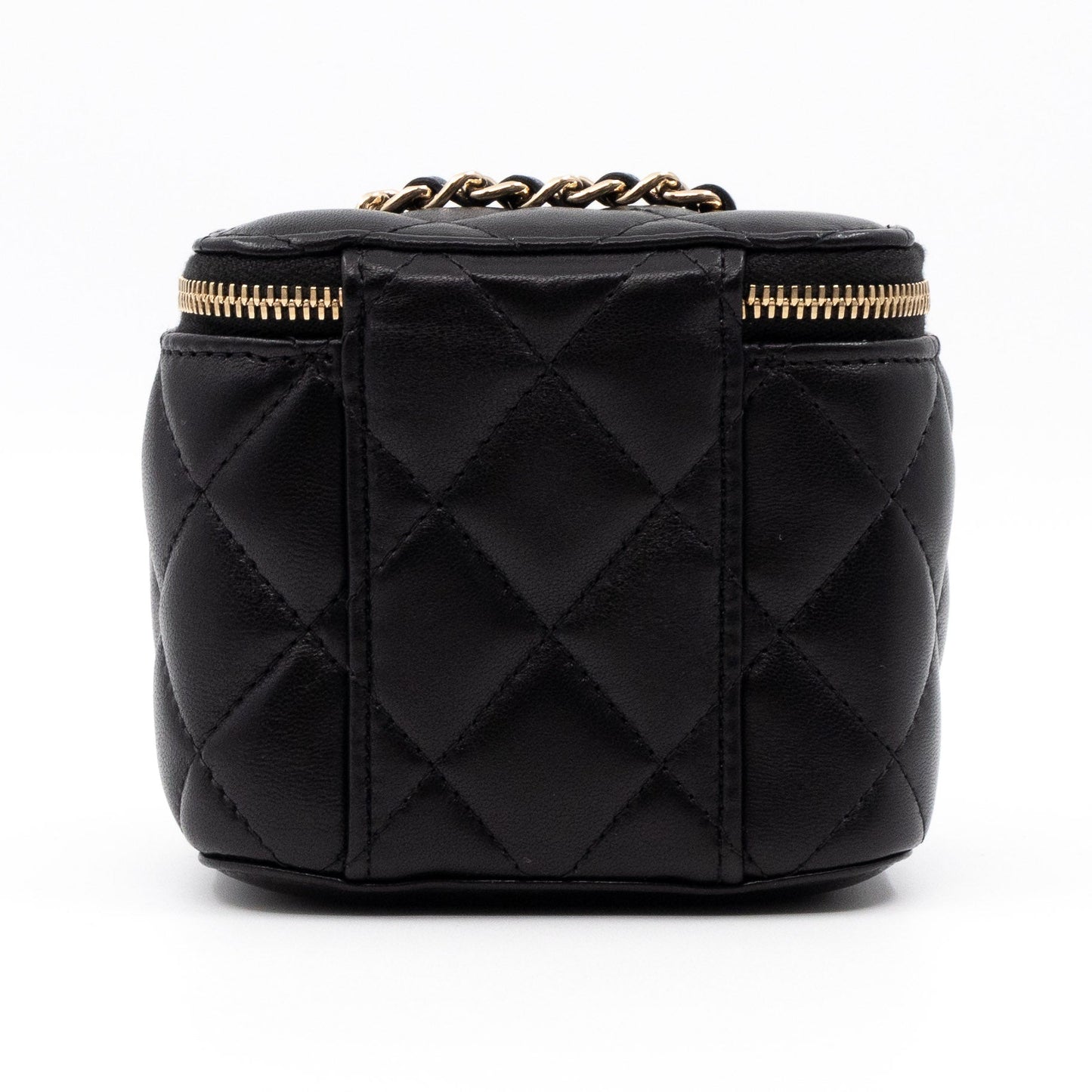 Small Vanity On Chain Black Leather