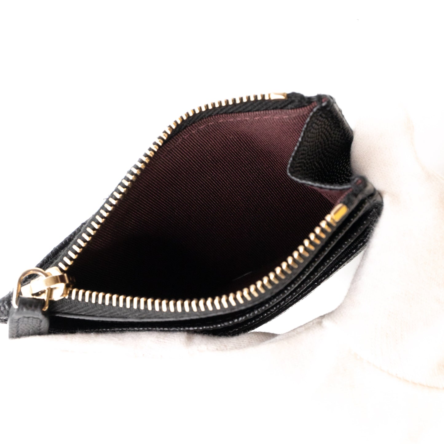 Zipped Holder Black Caviar