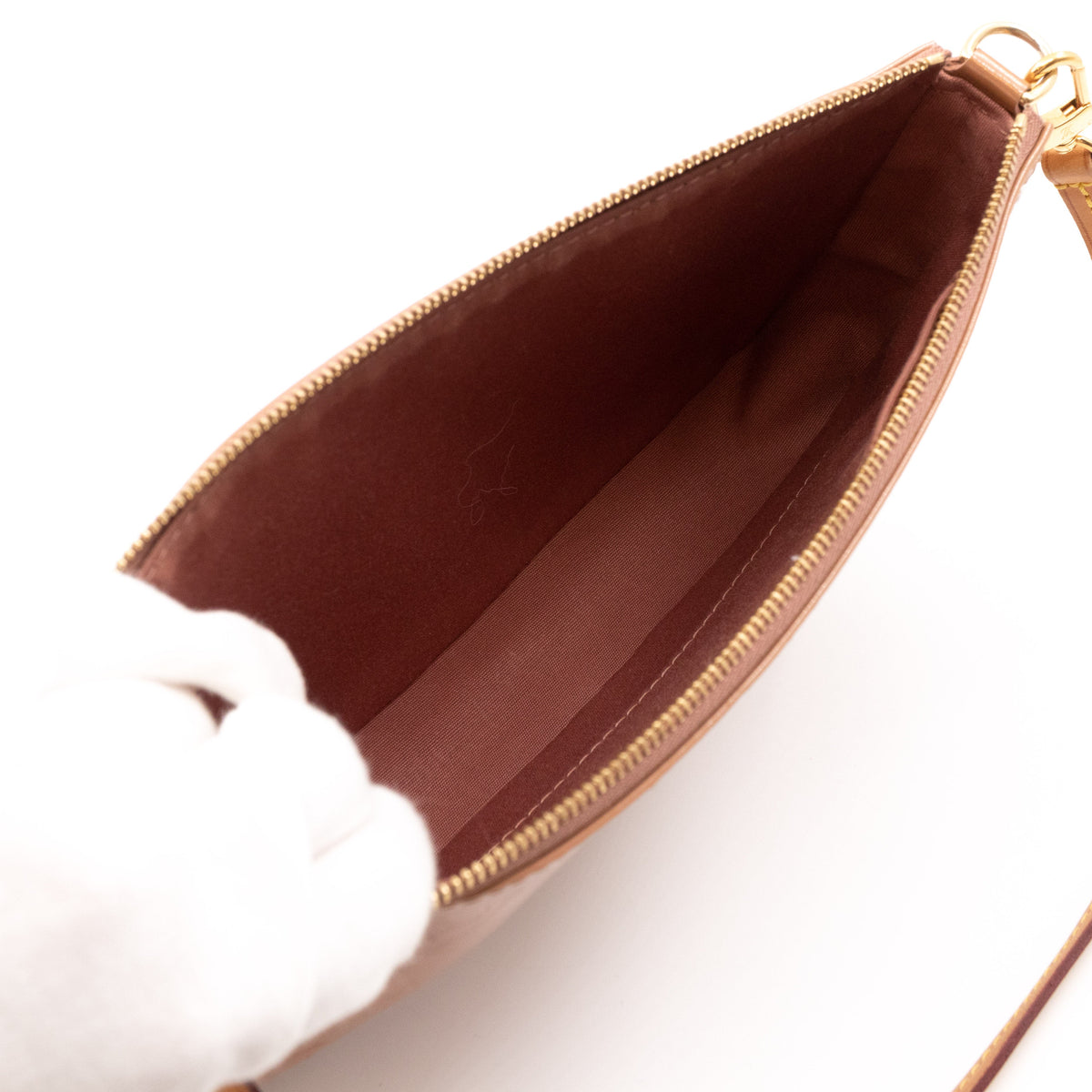 Louis-vuitton Pochette Accessoires Vernis Rose Velours