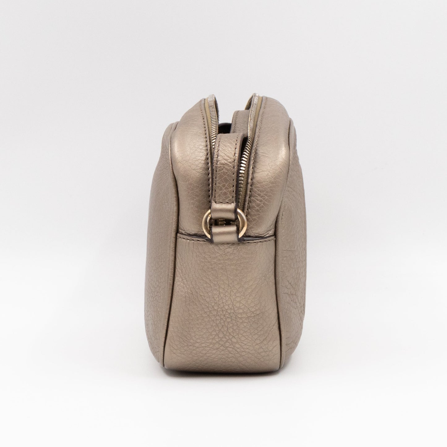 Disco Soho Champagne Metallic Leather