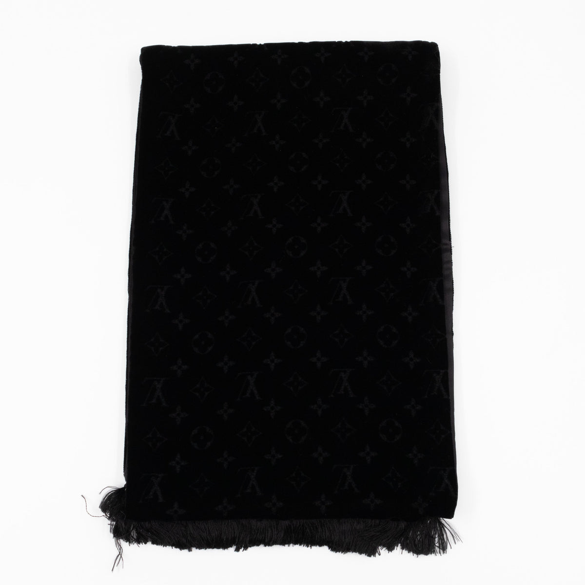 Velvet Stole Scarf Black