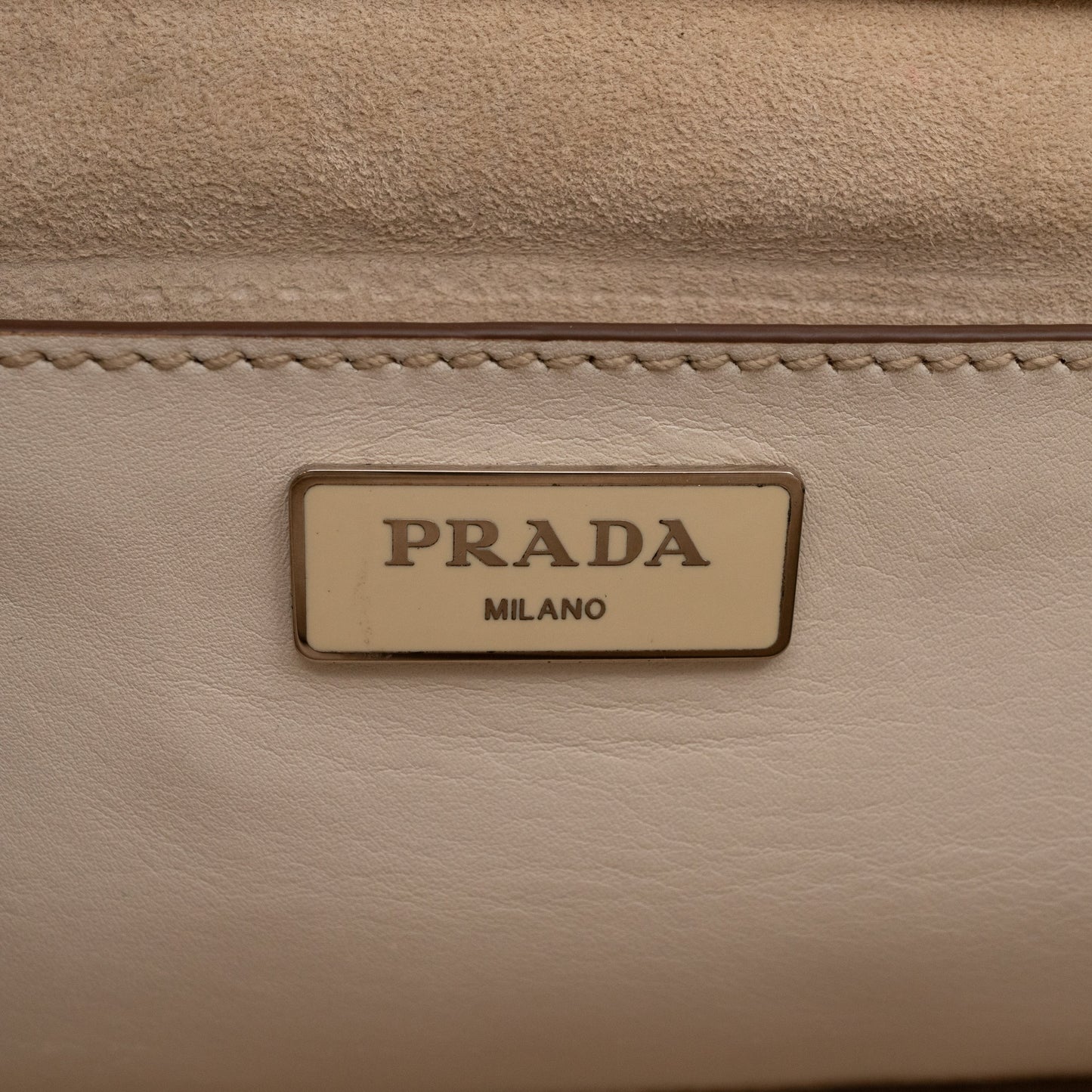 Galleria Hand Stitch Double Zip White Leather