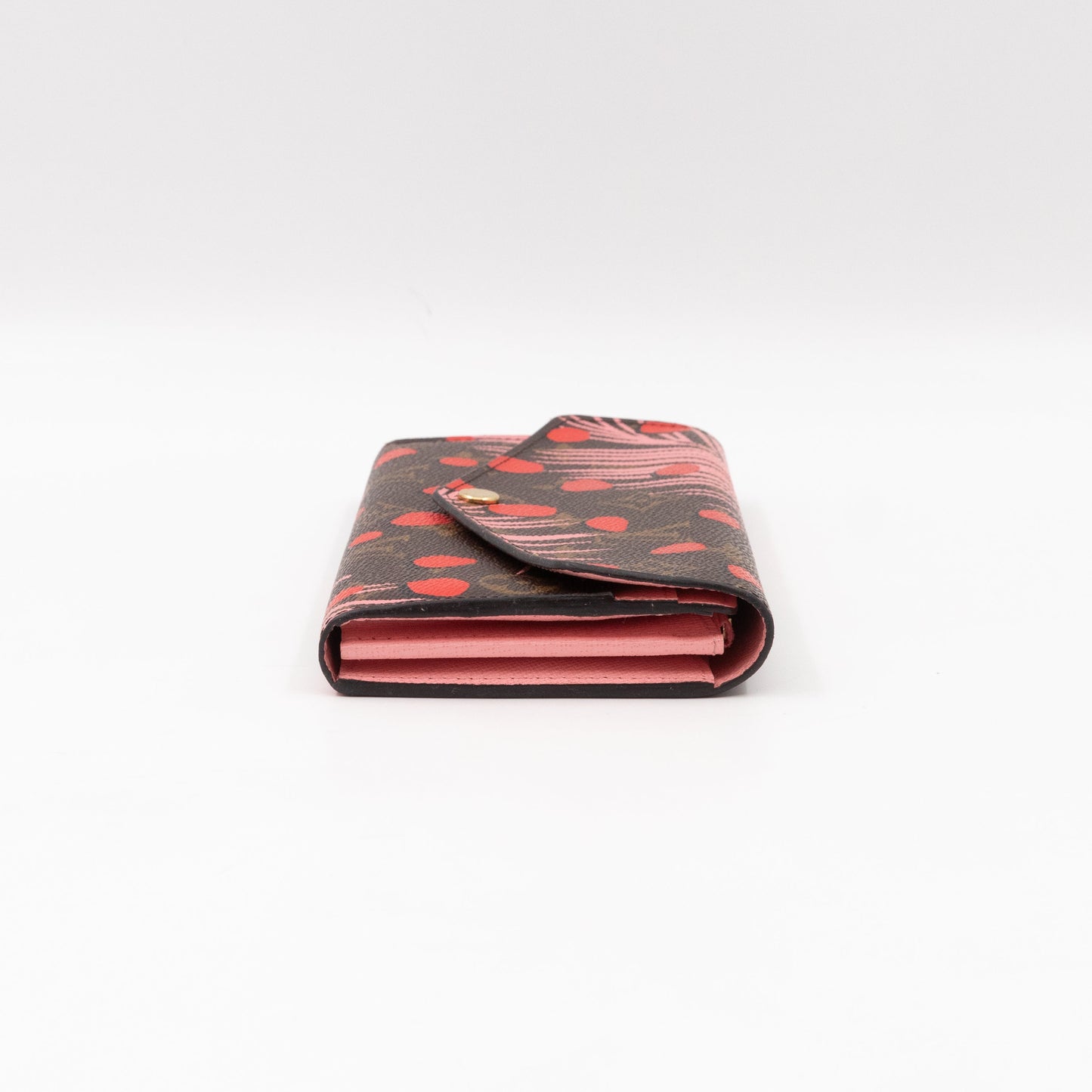 Sarah Wallet Monogram Jungle Dots Red
