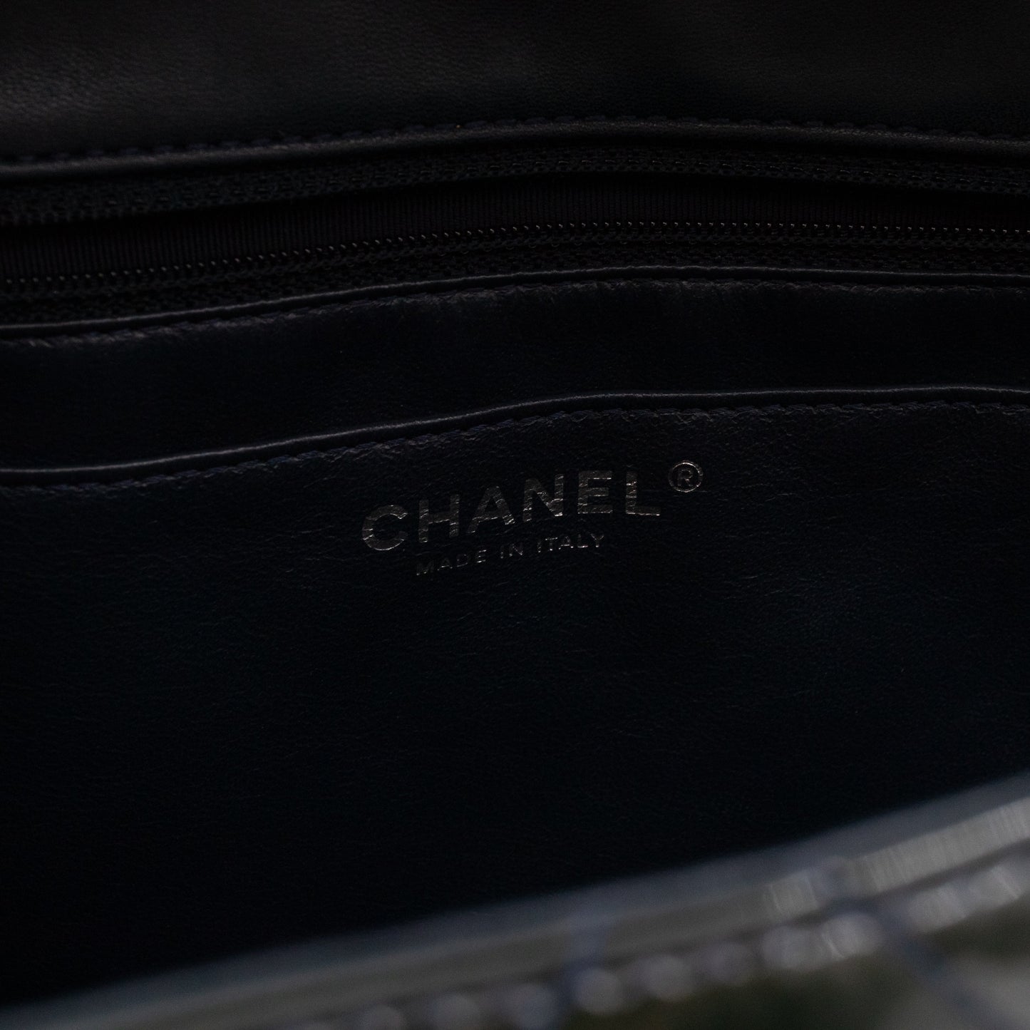 Classic Single Flap Jumbo Navy Blue Patent Leather