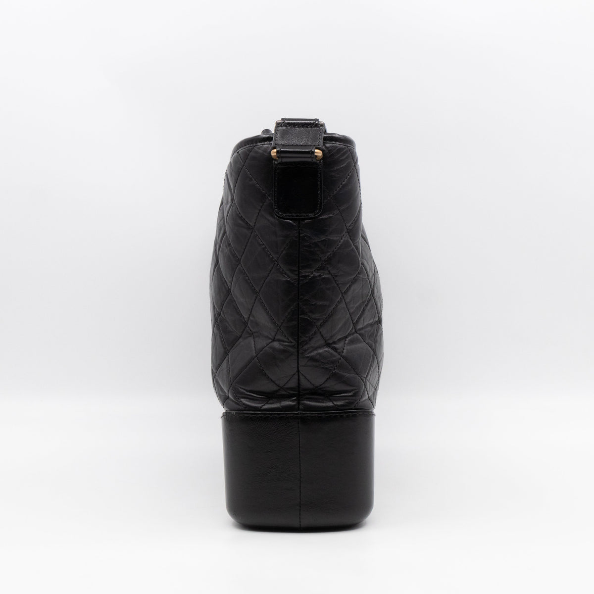 Gabrielle Hobo Maxi Black Calfskin Leather