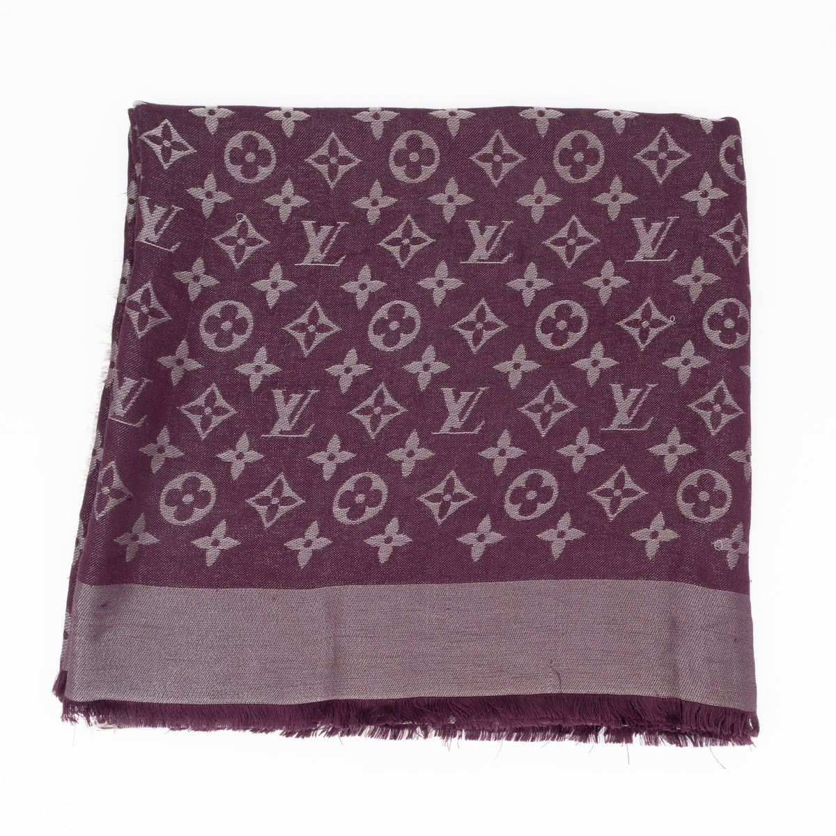 Monogram Shine Shawl Amarante