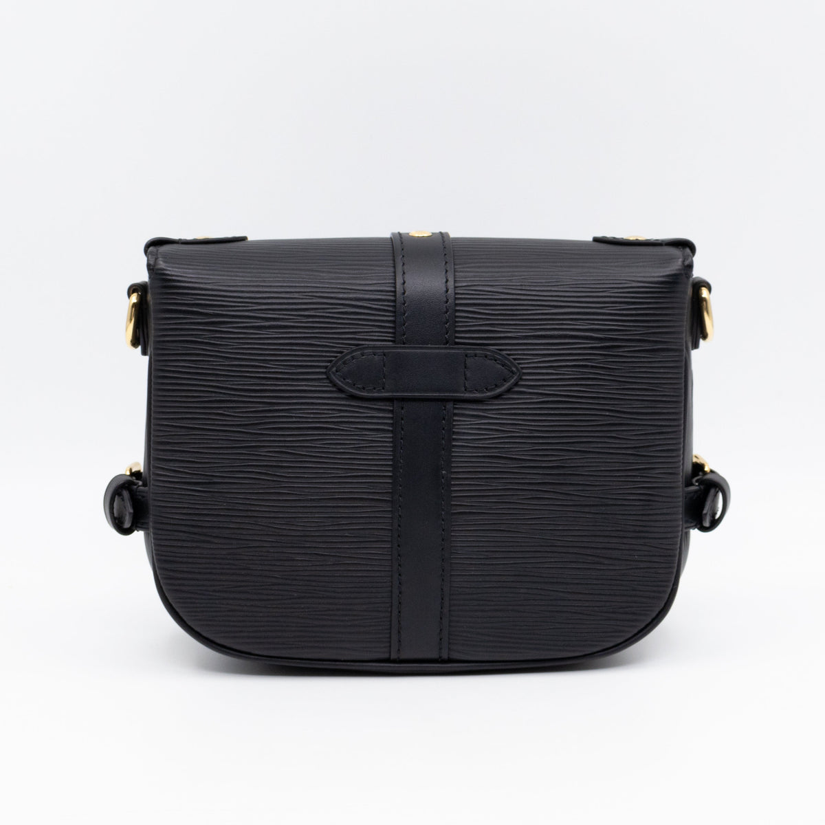 Saumur BB Black Epi Leather