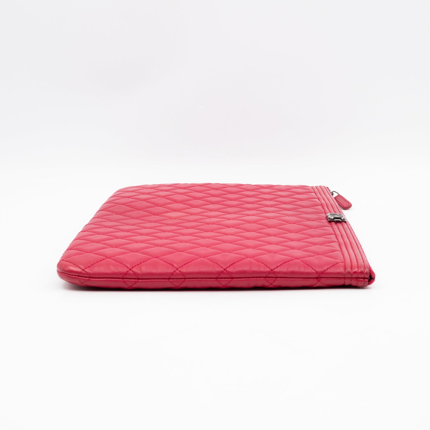 Boy O Case Clutch Large Pink Leather