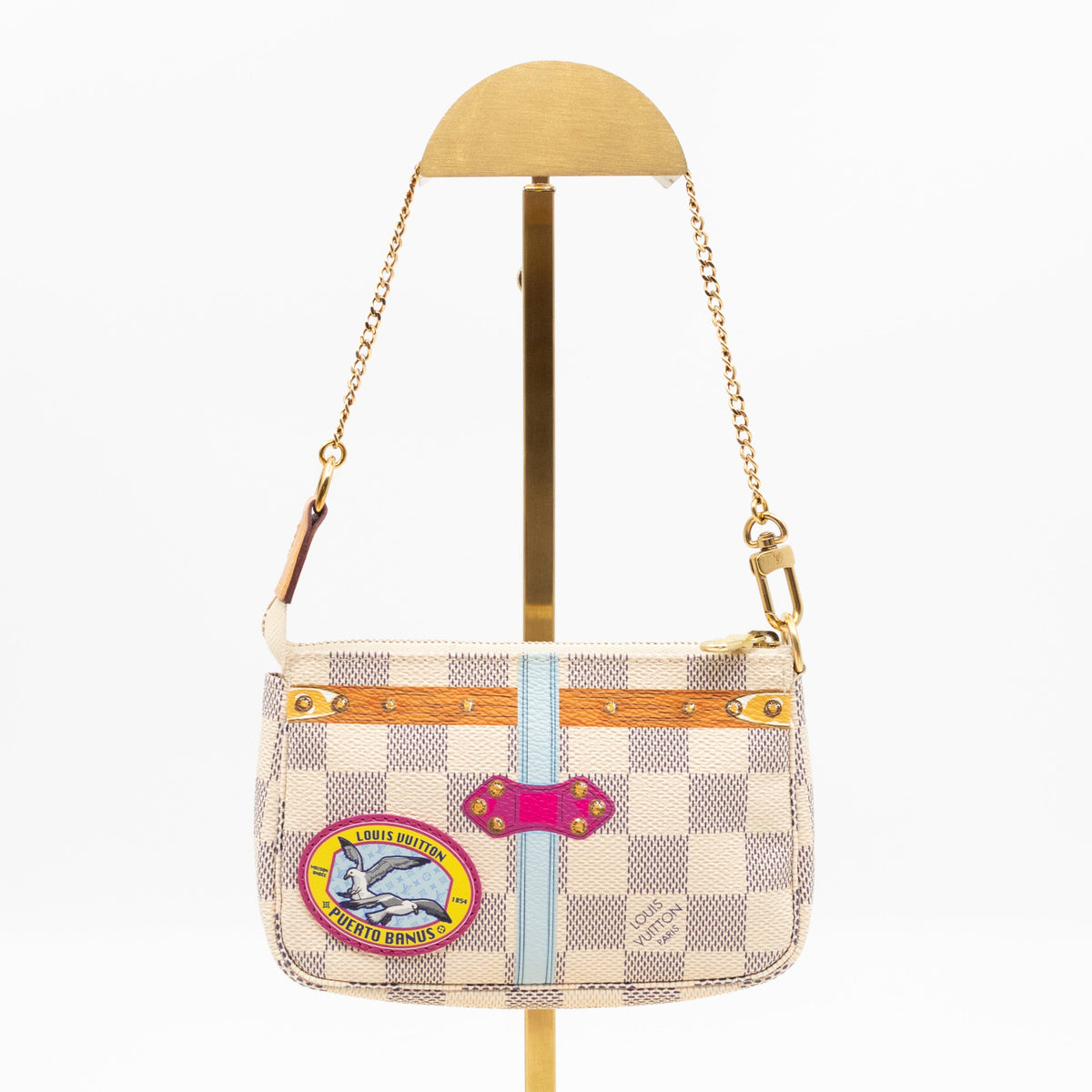 Mini Pochette Accessoires Damier Azur Summer Trunks Puerto Banus