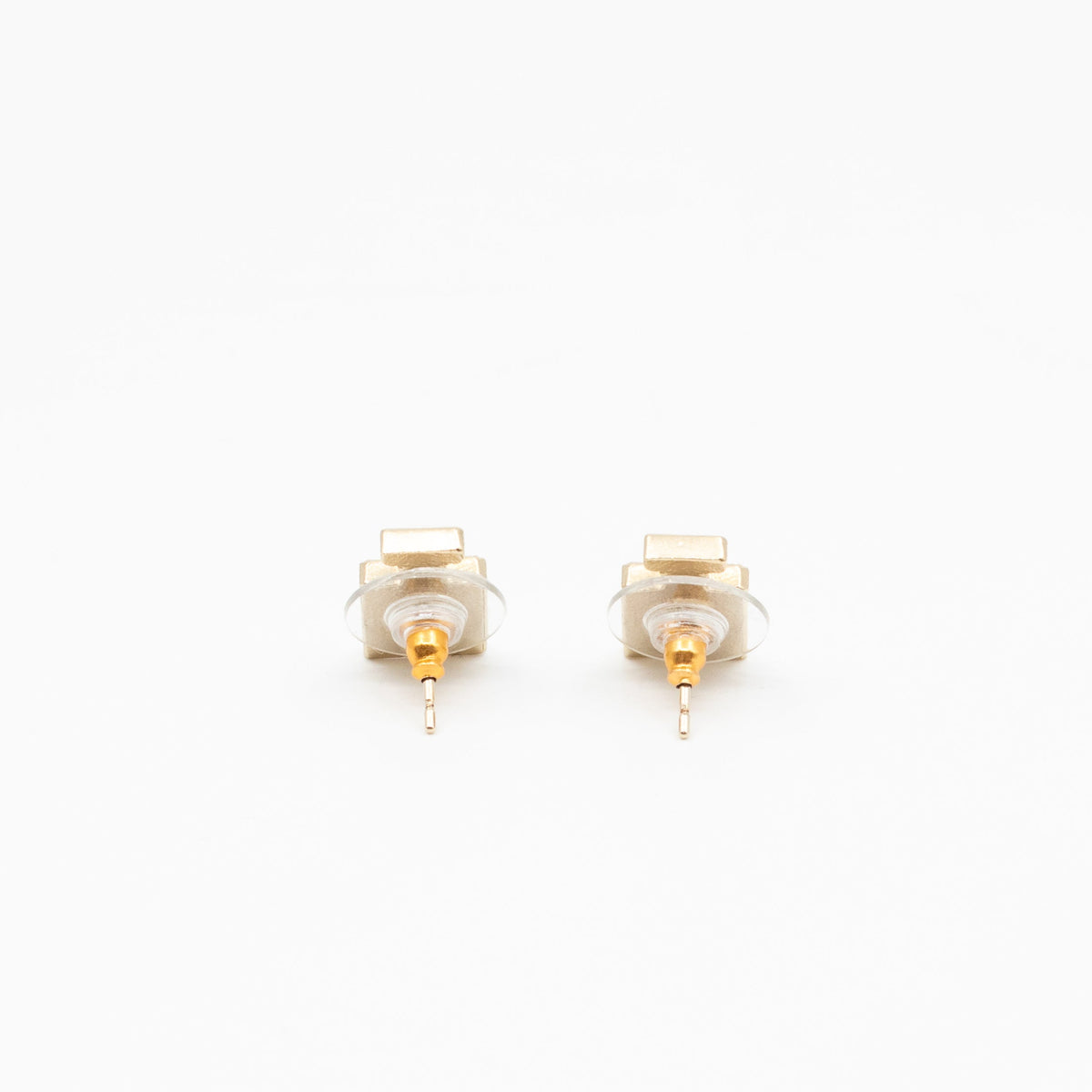 No 5 Perfume Bottle Gold Earrings
