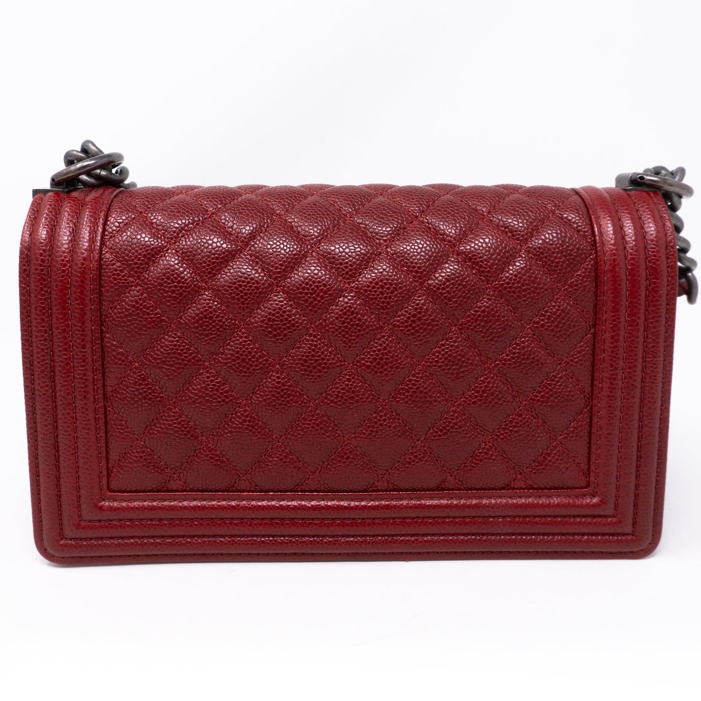 Boy Medium Dark Red Caviar Ruthenium