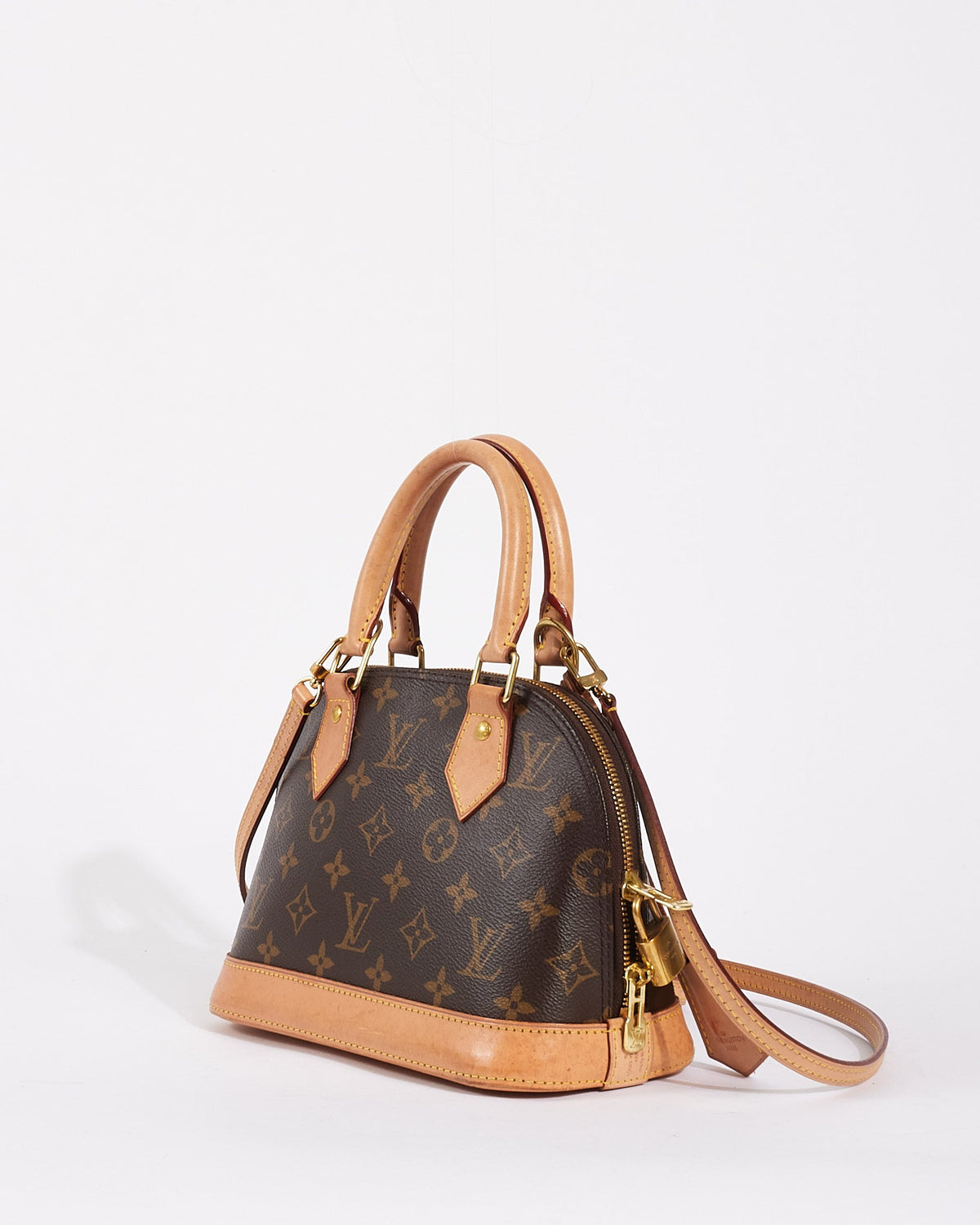 Louis Vuitton Monogram Canvas Alma BB Bag with Strap