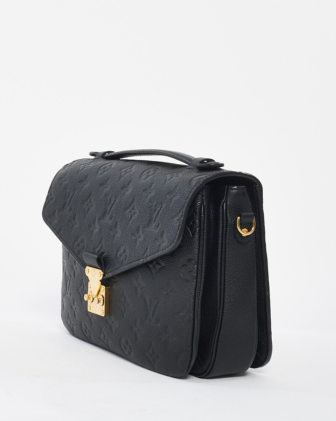 Louis Vuitton Black Monogram Empreinte Leather Pochette Metis Bag