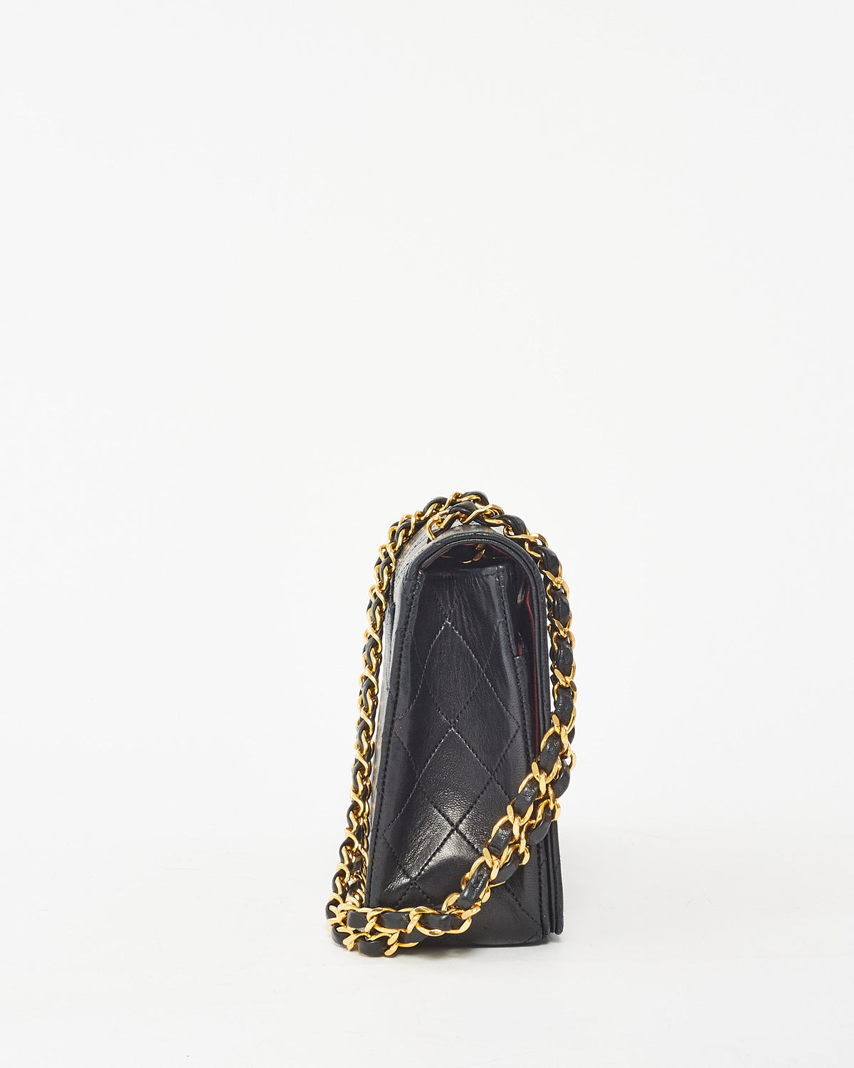 Chanel Vintage Black Leather Full Flap Bag