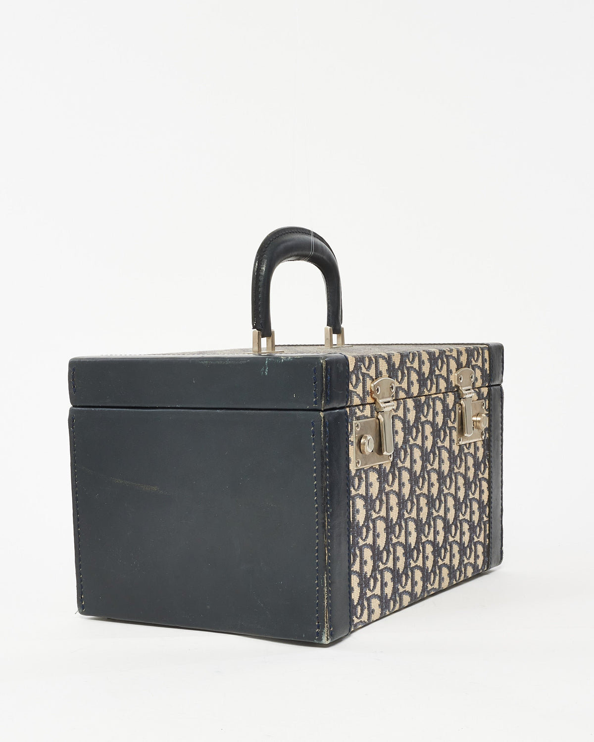 Dior Blue Oblique Canvas Vanity Case