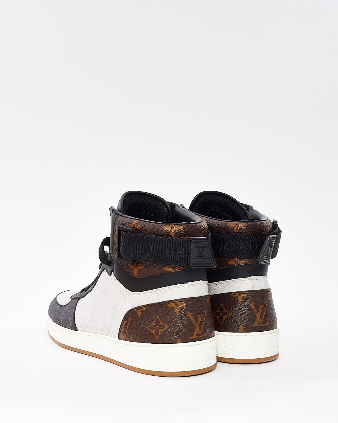 Louis Vuitton Men's Tricolor Monogram Rivoli High Top Sneaker - 9.5 MEN