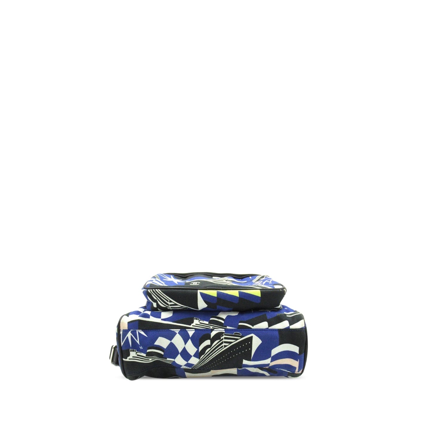 CHANEL CC Cruise Print Canvas Backpack