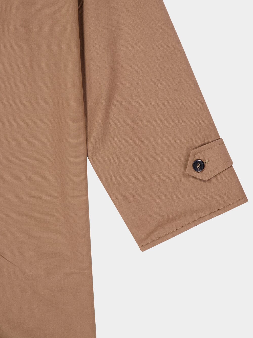 Brown and Beige Reversible Buttoned Coat