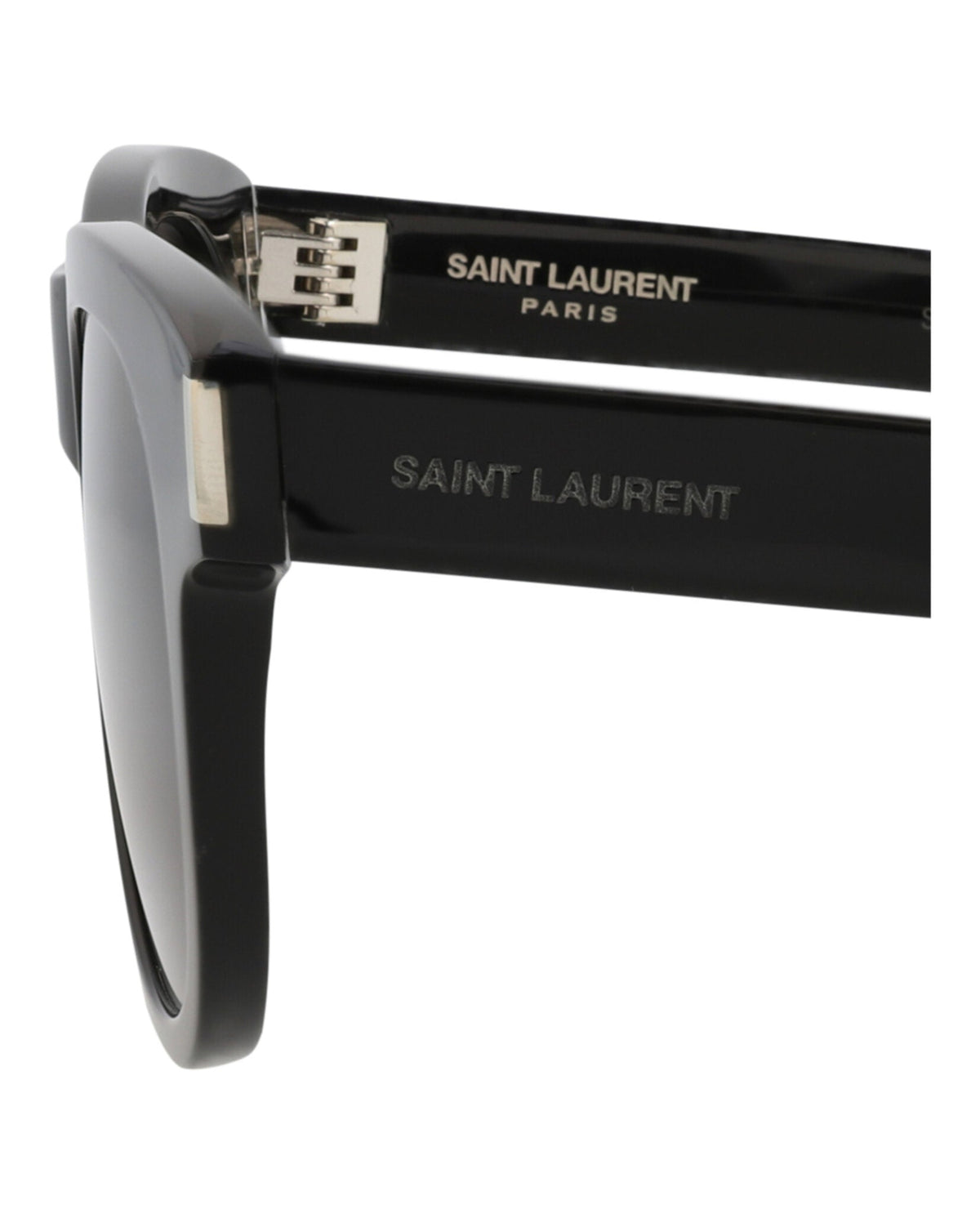 Saint Laurent Unisex Round/Oval Black Black Black Fashion Designer Eyewear
