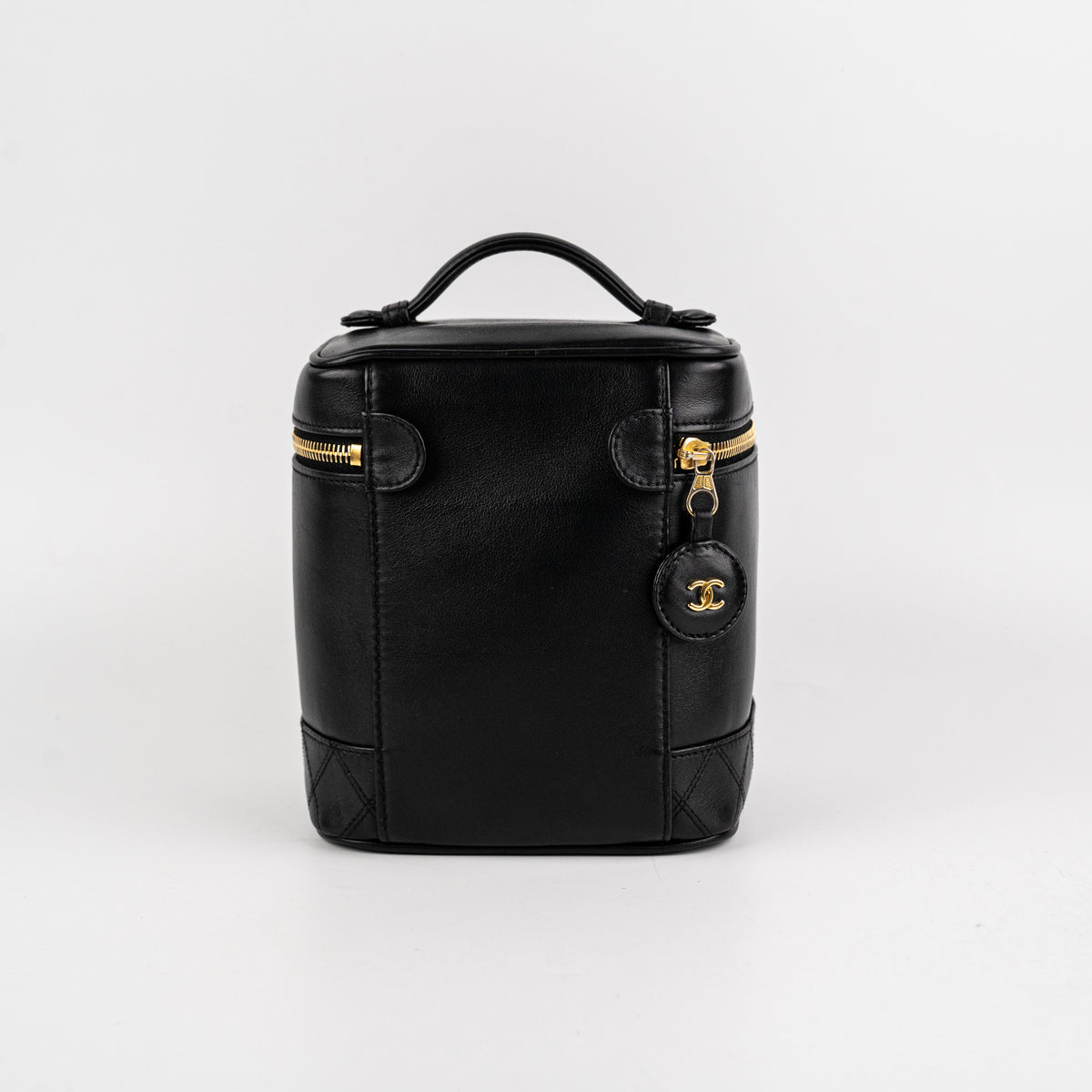 Chanel Vintage Vanity Leather Black