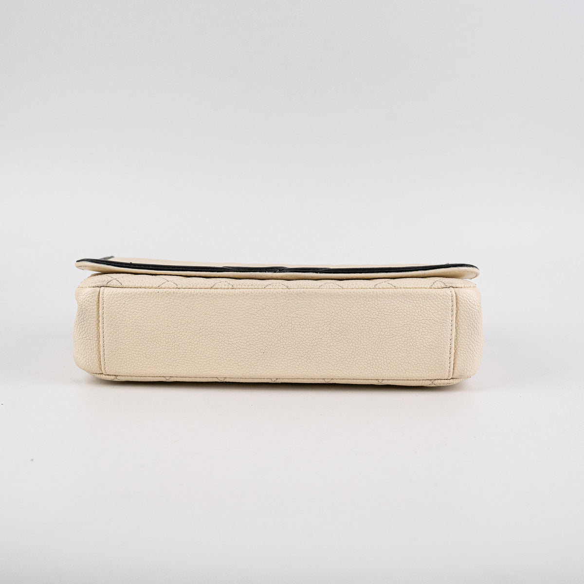 Chanel Filigree Caviar Flap Cream